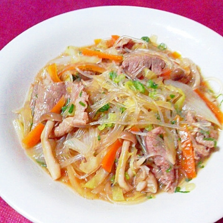 春雨と豚肉の和風炒め煮 レシピ 作り方 By Mama Papa 楽天レシピ